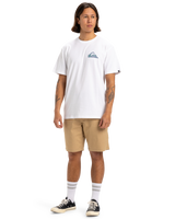 The Quiksilver Mens Window Pane T-Shirt in White