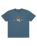 The Quiksilver Mens Skull Lines T-Shirt in Coronet Blue