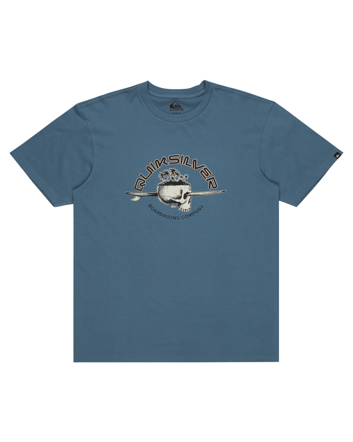 The Quiksilver Mens Skull Lines T-Shirt in Coronet Blue