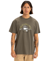 The Quiksilver Mens Skull Lines T-Shirt in Grape Leaf
