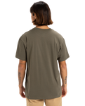 The Quiksilver Mens Skull Lines T-Shirt in Grape Leaf