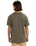 The Quiksilver Mens Skull Lines T-Shirt in Grape Leaf