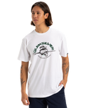The Quiksilver Mens Skull Lines T-Shirt in White