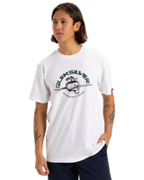 The Quiksilver Mens Skull Lines T-Shirt in White