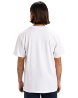 The Quiksilver Mens Skull Lines T-Shirt in White