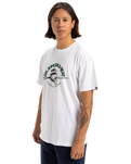 The Quiksilver Mens Skull Lines T-Shirt in White