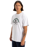 The Quiksilver Mens Skull Lines T-Shirt in White