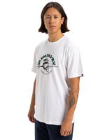 The Quiksilver Mens Skull Lines T-Shirt in White