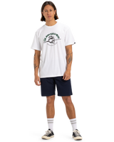 The Quiksilver Mens Skull Lines T-Shirt in White