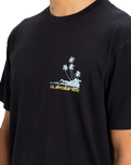 The Quiksilver Mens Palm Lines T-Shirt in Black