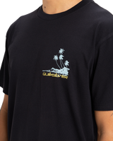 The Quiksilver Mens Palm Lines T-Shirt in Black