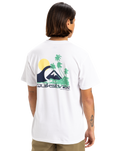 The Quiksilver Mens Palm Lines T-Shirt in White