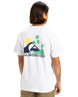 The Quiksilver Mens Palm Lines T-Shirt in White