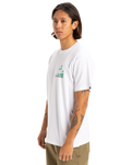 The Quiksilver Mens Palm Lines T-Shirt in White