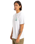 The Quiksilver Mens Palm Lines T-Shirt in White