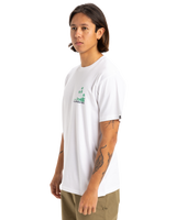 The Quiksilver Mens Palm Lines T-Shirt in White