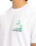 The Quiksilver Mens Palm Lines T-Shirt in White