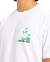 The Quiksilver Mens Palm Lines T-Shirt in White
