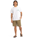 The Quiksilver Mens Palm Lines T-Shirt in White