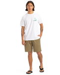The Quiksilver Mens Palm Lines T-Shirt in White