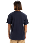 The Quiksilver Mens Retro Fade T-Shirt in Dark Navy