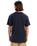 The Quiksilver Mens Retro Fade T-Shirt in Dark Navy