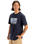 The Quiksilver Mens Retro Fade T-Shirt in Dark Navy