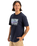 The Quiksilver Mens Retro Fade T-Shirt in Dark Navy