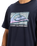 The Quiksilver Mens Retro Fade T-Shirt in Dark Navy