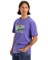 The Quiksilver Mens Retro Fade T-Shirt in Dusted Peri