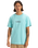 The Quiksilver Mens Fineline T-Shirt in Aqua Sky