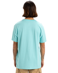 The Quiksilver Mens Fineline T-Shirt in Aqua Sky