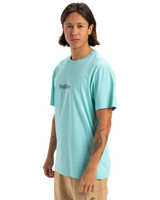 The Quiksilver Mens Fineline T-Shirt in Aqua Sky