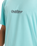 The Quiksilver Mens Fineline T-Shirt in Aqua Sky