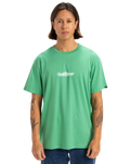 The Quiksilver Mens Fineline T-Shirt in Green Spruce