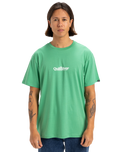 The Quiksilver Mens Fineline T-Shirt in Green Spruce