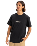 The Quiksilver Mens Fineline T-Shirt in Black