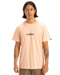 The Quiksilver Mens Fineline T-Shirt in Peach Parfait