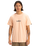 The Quiksilver Mens Fineline T-Shirt in Peach Parfait