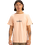 The Quiksilver Mens Fineline T-Shirt in Peach Parfait