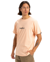 The Quiksilver Mens Fineline T-Shirt in Peach Parfait
