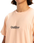 The Quiksilver Mens Fineline T-Shirt in Peach Parfait