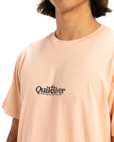 The Quiksilver Mens Fineline T-Shirt in Peach Parfait