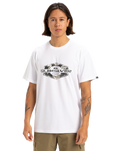 The Quiksilver Mens Locked Up T-Shirt in White