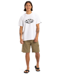 The Quiksilver Mens Locked Up T-Shirt in White