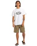 The Quiksilver Mens Locked Up T-Shirt in White