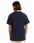 The Quiksilver Mens Typed Out T-Shirt in Dark Navy