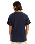 The Quiksilver Mens Typed Out T-Shirt in Dark Navy