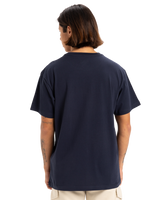 The Quiksilver Mens Typed Out T-Shirt in Dark Navy