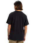 The Quiksilver Mens Typed Out T-Shirt in Black